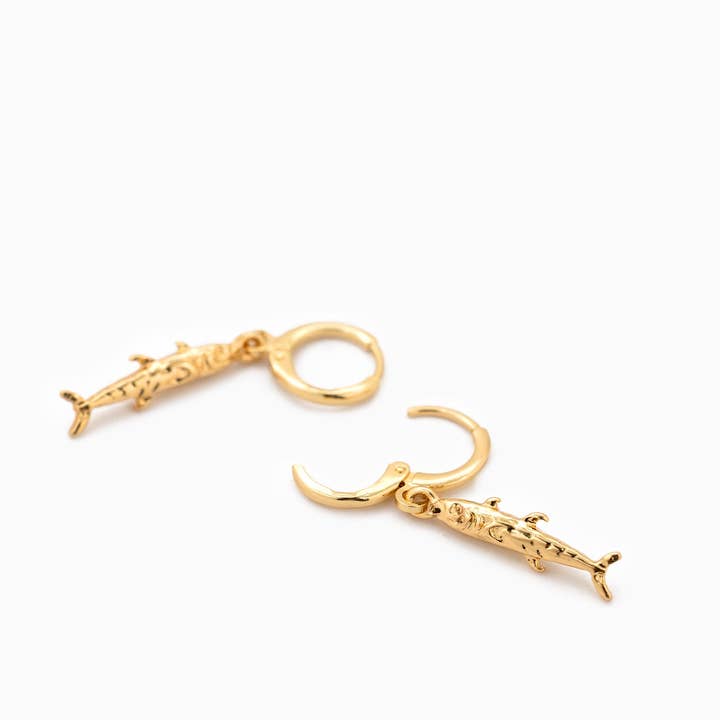 Sessori - Wholesale Dangle Earrings - Sea Life Sardine Fish Drop Earrings2