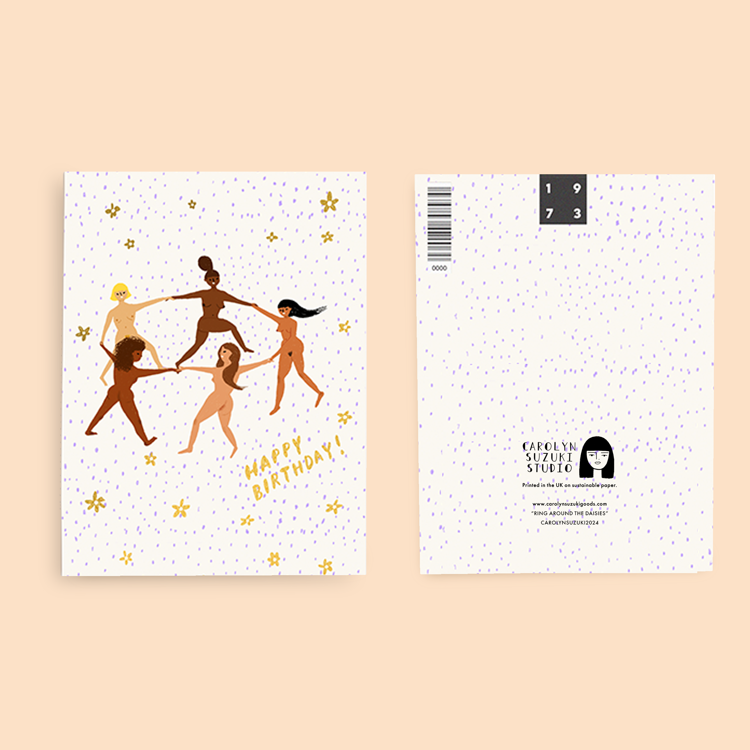 Carolyn Suzuki - Vendita all'ingrosso Biglietti di auguri - RING AROUND THE MARGHERITE - Biglietto di auguri1