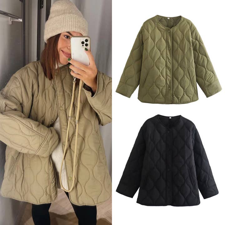 2025 AutumnWinter European Style Quilted Cotton Jacket for wholesale by Marayn