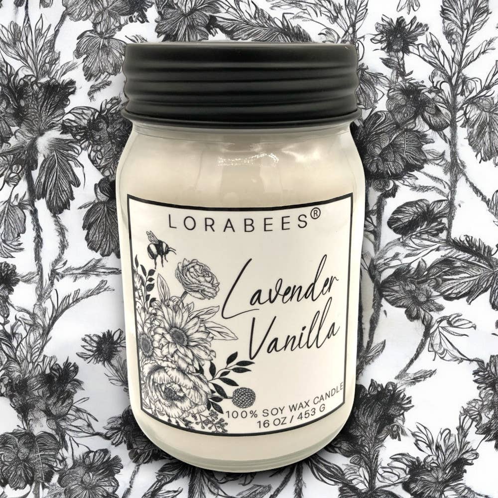 Lorabees - Wholesale Jar/Filled Candle - L'abeille Collection 16 oz 8 oz candle or 3 oz melts 4