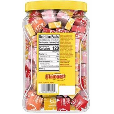 O'Shea's Candies Sweet Shop - Wholesale Hard Candy - Tub Canister Nostalgic 1960 Starburst Original Retail 5/$15