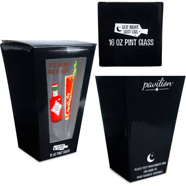 Pavilion - Wholesale Cocktail/Liquor Glass - Bloody Mary - 16 oz Pint Glass Tumbler