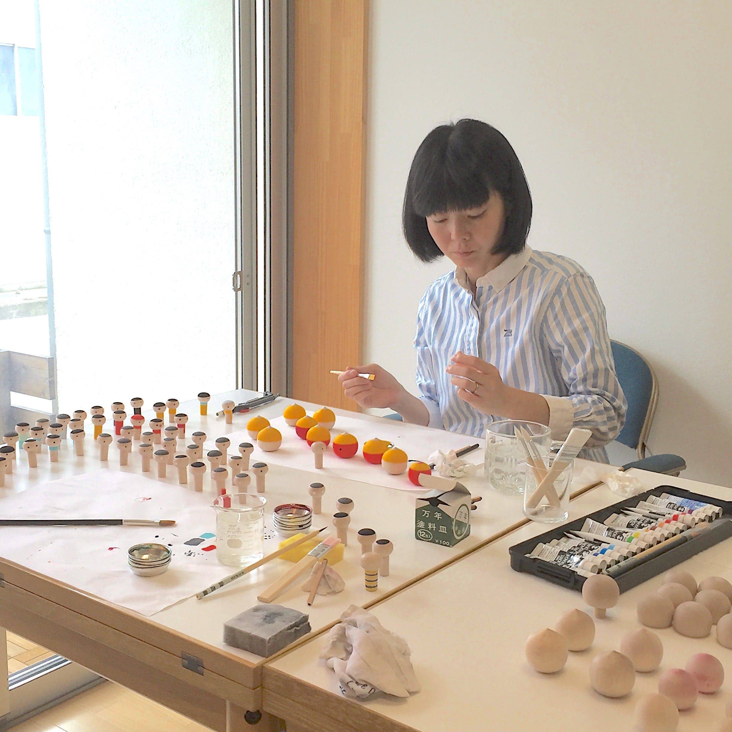 Japacolle — Japan Collections | See Latest News in "About" – wholesale Decorative tabletop object – Colon Daruma（With one red ring）6