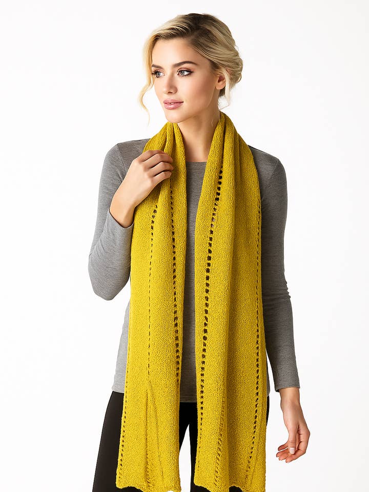 1110 Mustard Yellow Drape Shawl for wholesale by LTX Sportswear