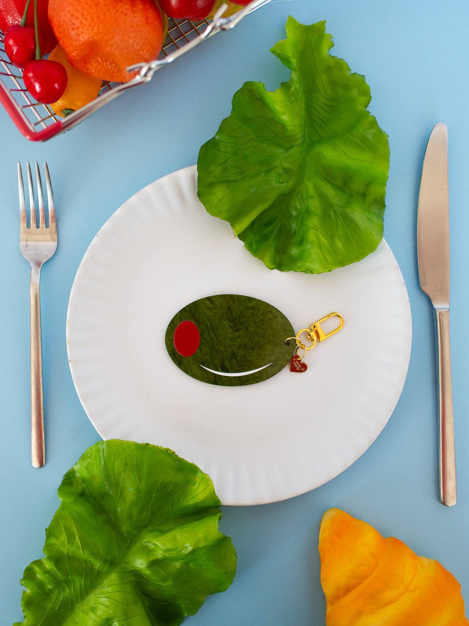 A Shop of Things – wholesale Nyckelringar - Dam – Olive nyckelring