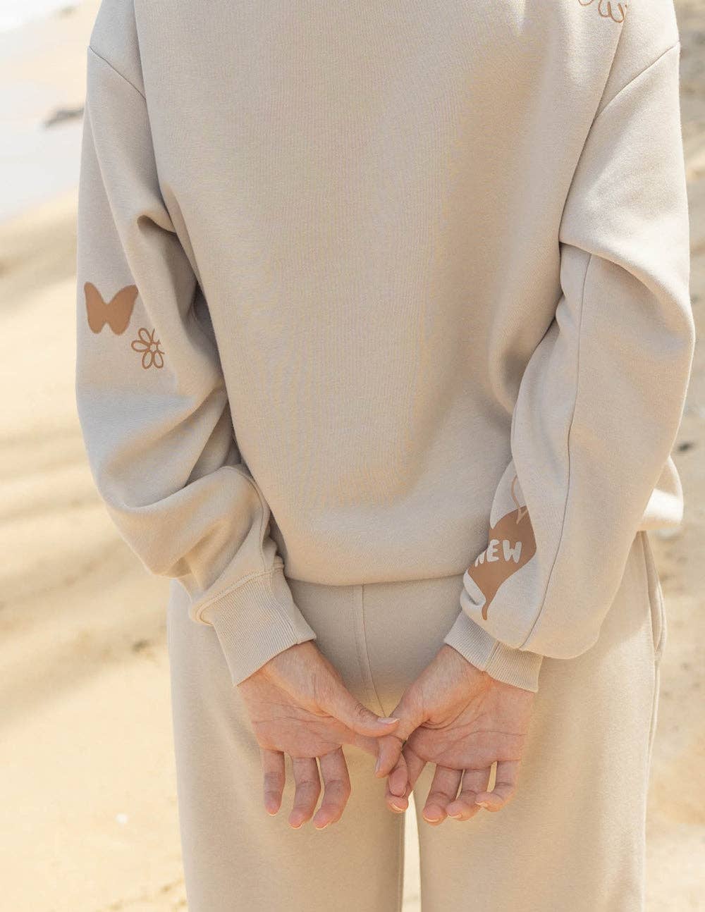 Elevated Faith - Wholesale Hoodie - Women's - Made New Cream Unisex Hoodie3