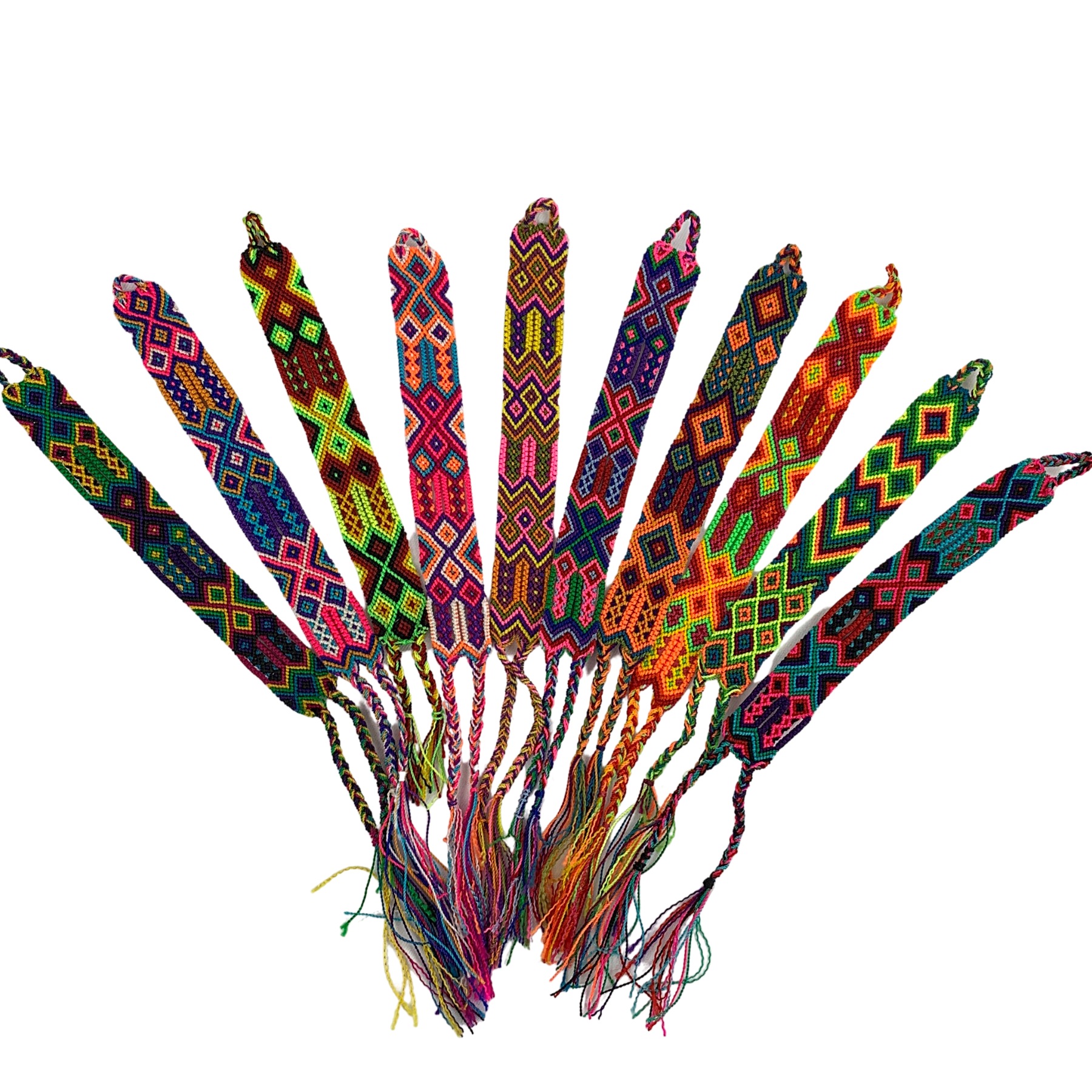 Lumily – wholesale Vävt/flätat armband – Vänskapsarmband i boho-stil med vävt mönster (4 storlekar) – Mexico4