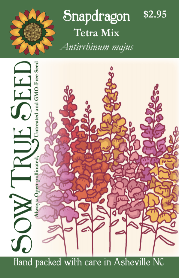 Sow True Seed - Vente Graines de plantes - Snapdragon Seeds - Tetra Mix2