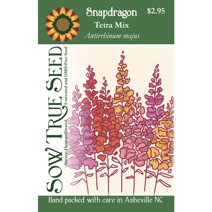 Sow True Seed - Wholesale Plant Seeds - Snapdragon Seeds - Tetra Mix2
