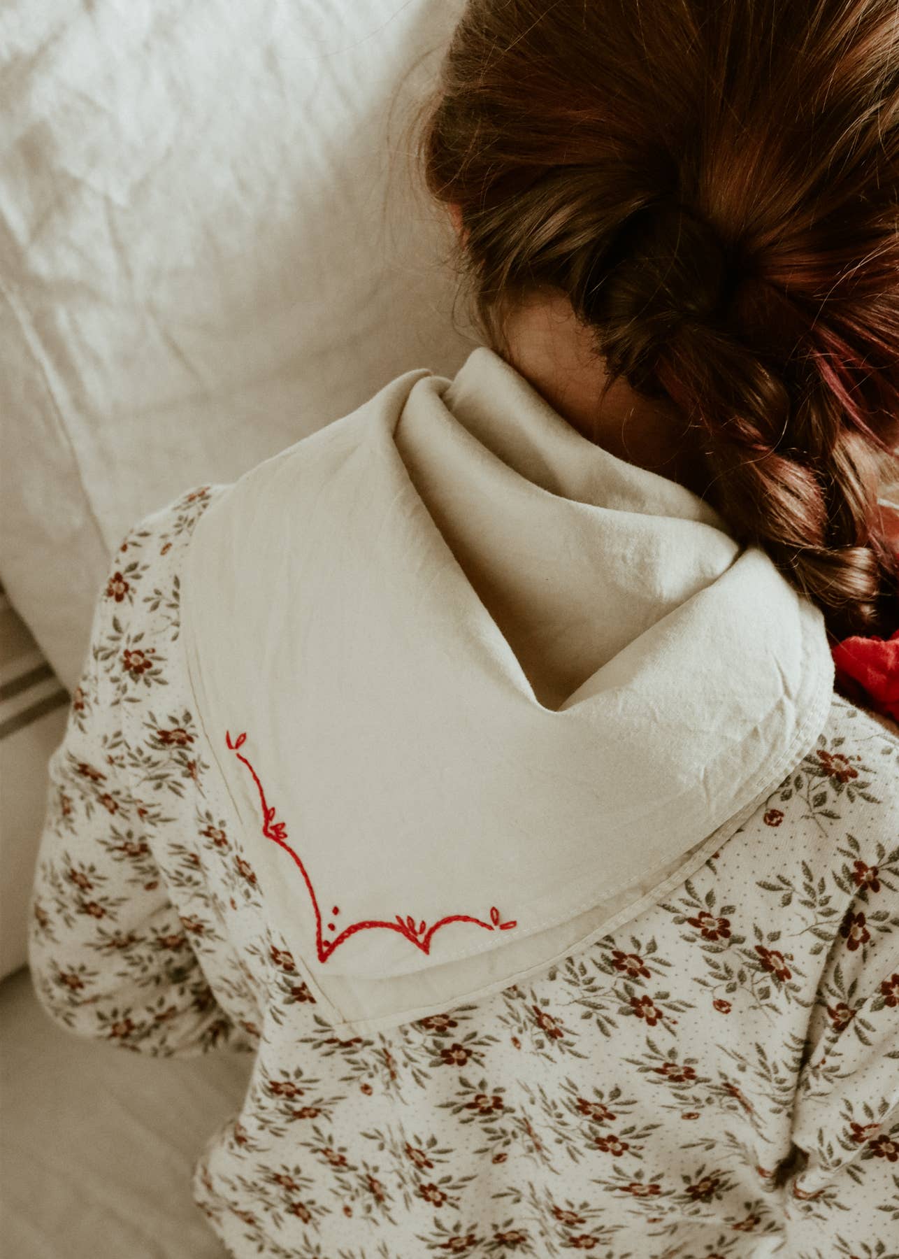 Eloise et moi - Wholesale Bandana - Unisex - Hand embroidered RODEO cotton bandana, hand dyed 9