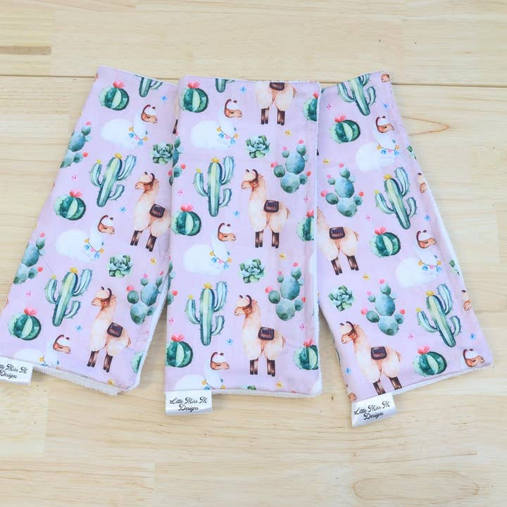 Toalhetes de limpeza de lhama e cacto por atacado de Little Miss M Designs