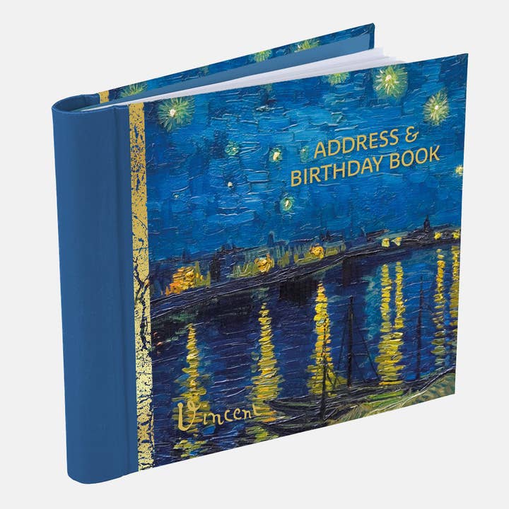 Address & Birthday Book - Van Gogh - Starry Night for wholesale by The Gifted Stationery Company