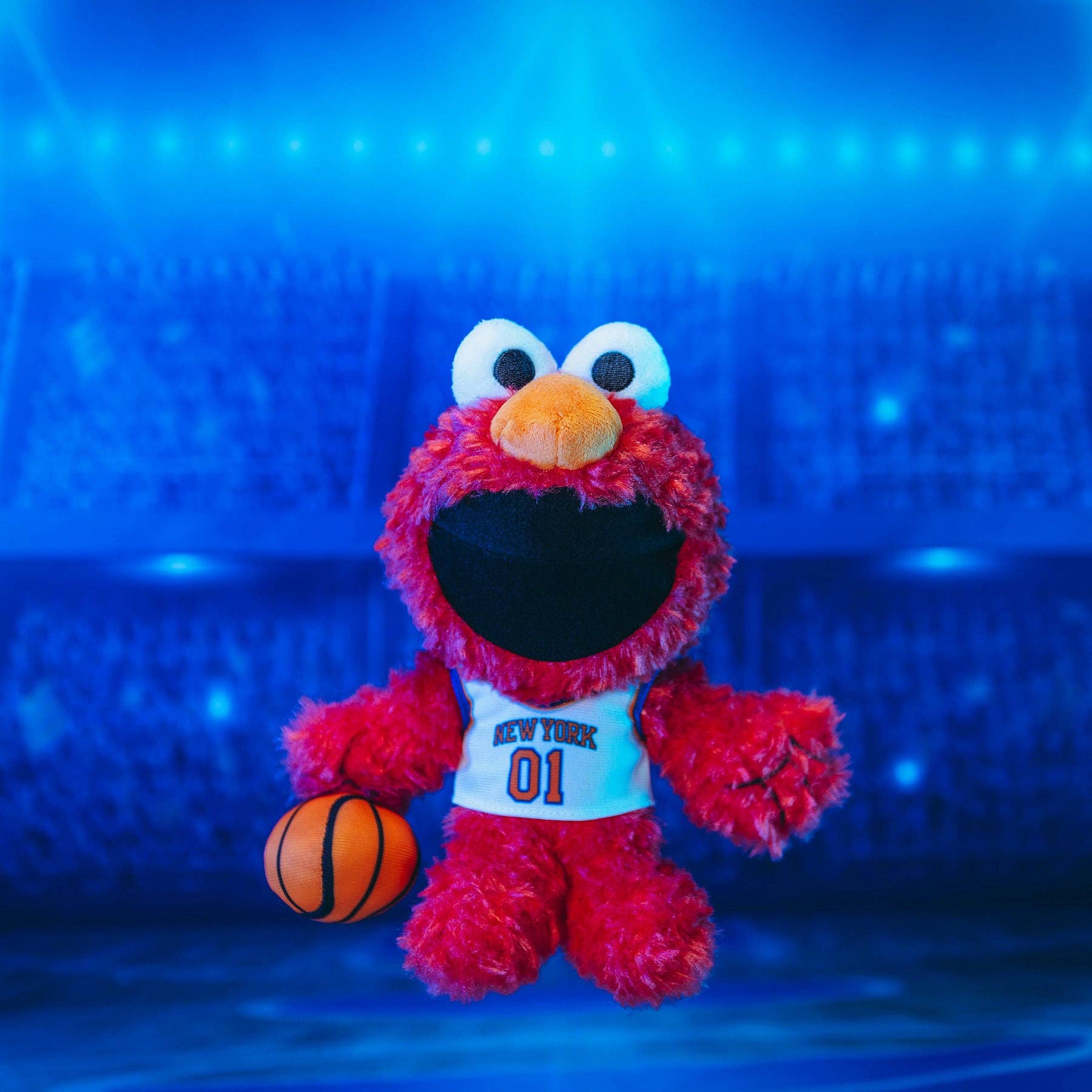 Uncanny Brands - Wholesale Stuffed/Plush Toy - Kids & Baby - Bleacher Creatures New York Knicks Sesame Street Elmo 8" Kuricha Plush7
