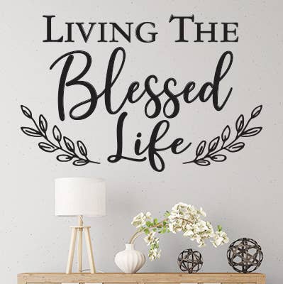African American Expressions - Wholesale Wall Decal/Stickers - Blessed Life Wall Decal0