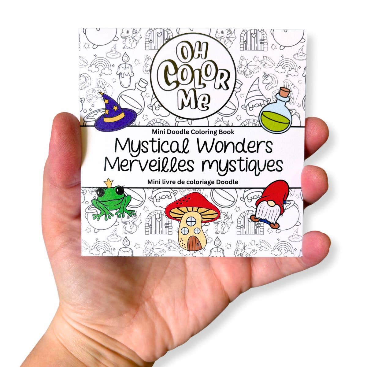 Oh Color Me - Wholesale Coloring & Activity Book - Kids & Baby - Mini Coloring Book Mystical Wonders, 4"x4", Valentines Gift1