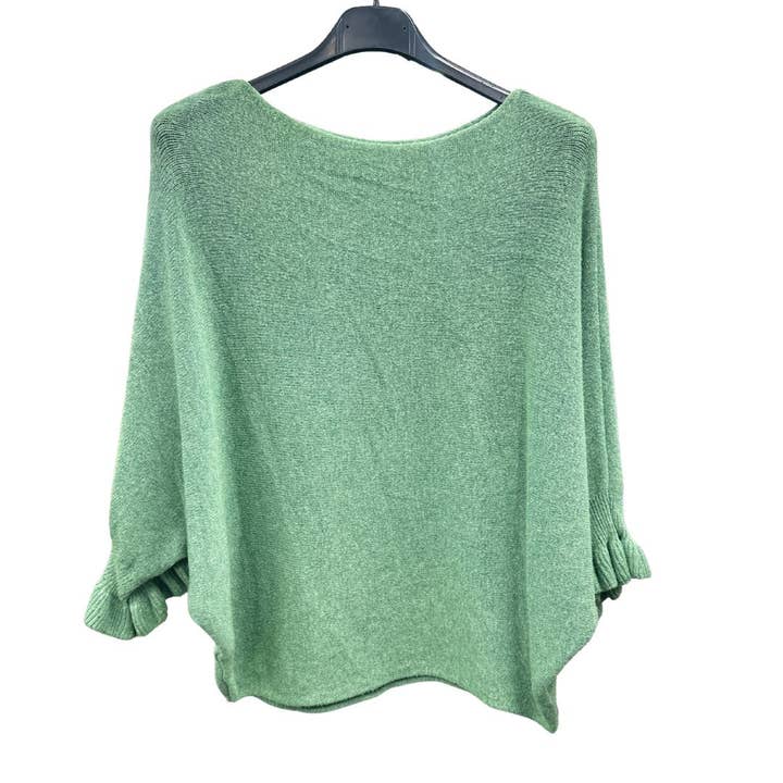Miss Bold - Wholesale Knit top – Women's - Italian Soft Knit 3/4 Frill Sleeve Jumper Top11