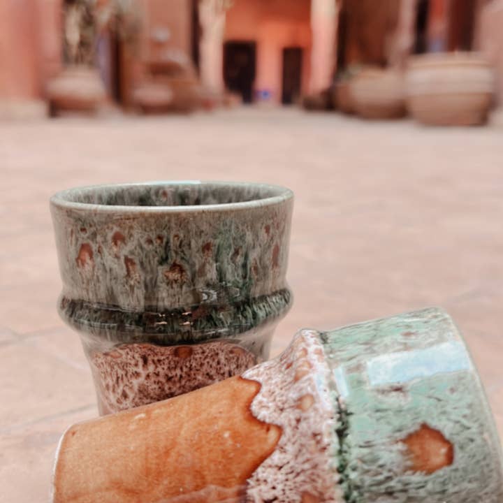 Tamegrouteshop - Wholesale Coffee Mug - Moroccan handmade Colorful coffee mug 13