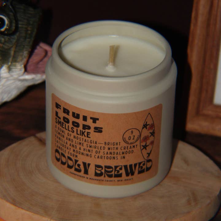 Oddly Brewed - Wholesale Travel Candles - Fruit Loops Soy Candle Tins0