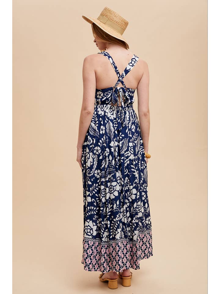 In Loom - Wholesale Dress - Women's - RESORT BORDER PRINT MAXI DRESS2