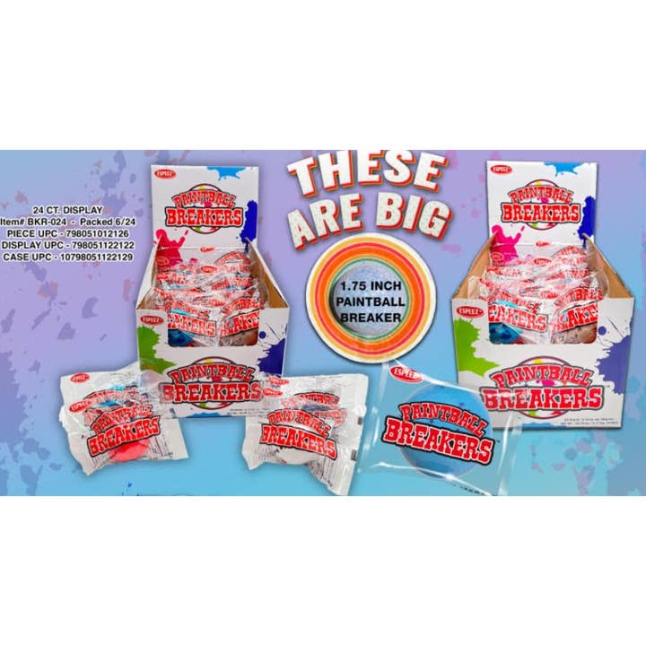 Espeez Paintball Breakers 1.75 Inch X 24 Units for wholesale by iSweet.ca