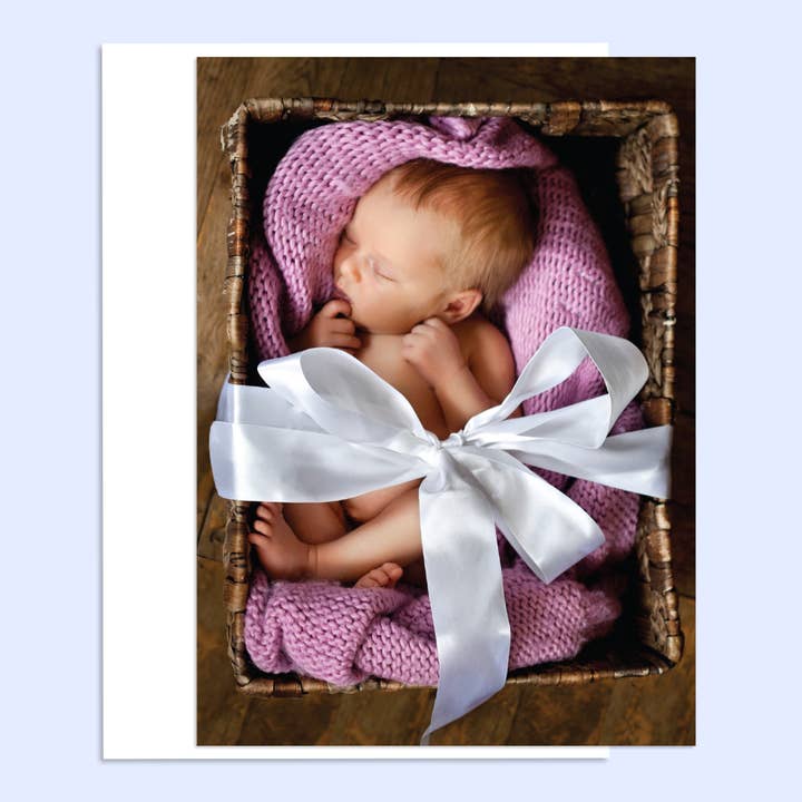 Small Packages New Baby Greeting Card for wholesale by Northern Exposure