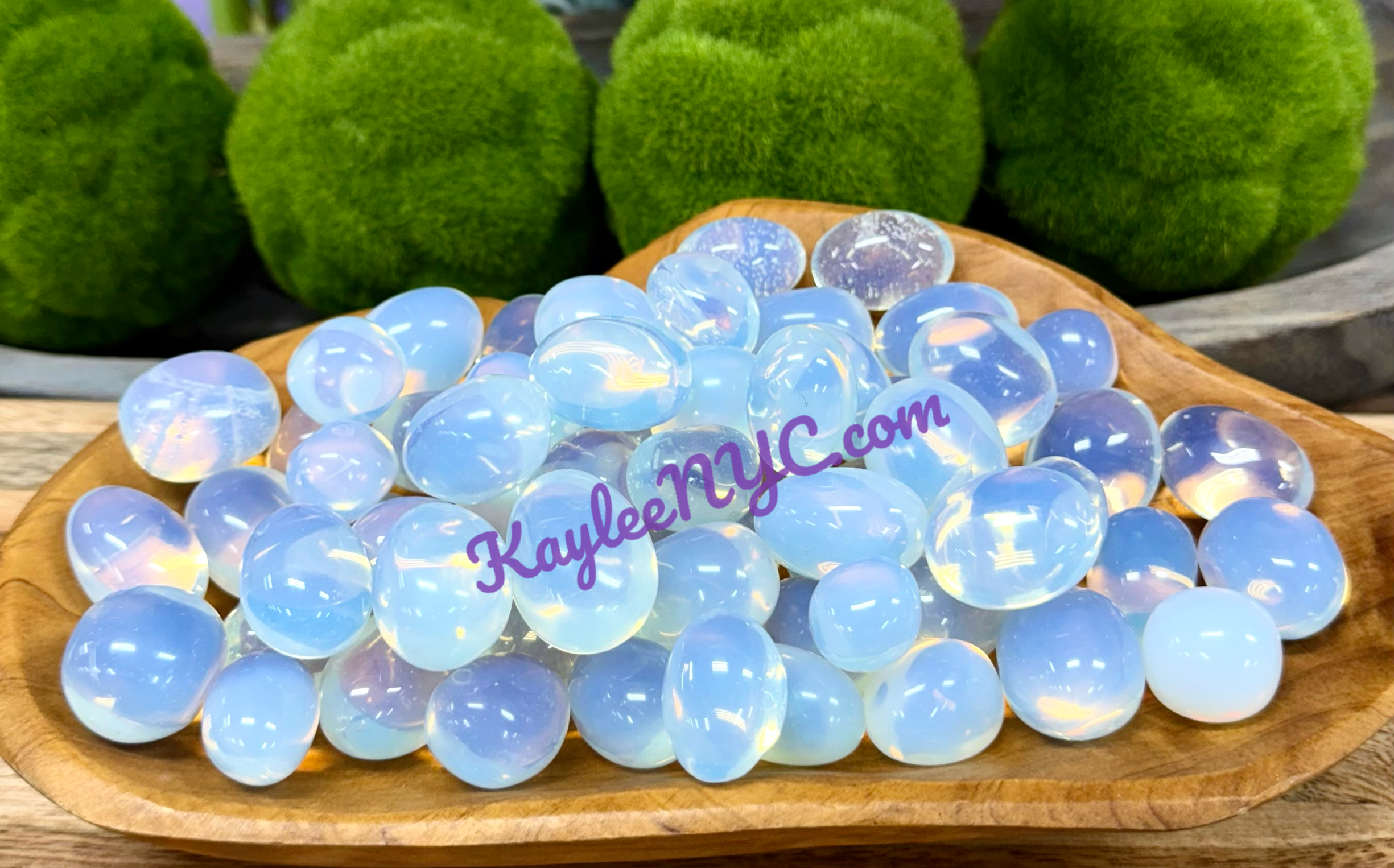 KayleeNYC - Wholesale Spiritual Stone/Crystal - Wholesale Lot 2 lbs Opalite Tumble Crystals Healing Energy2