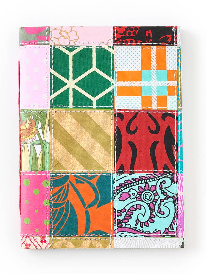 Rangoli Patchwork 5x7 Journal Recycled Paper - Assorted for wholesale by Matr Boomie Fair Trade