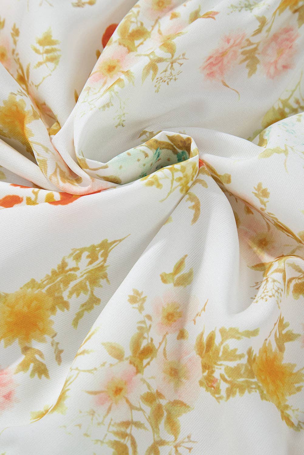 Pink Ric Rac Plaid Floral Print Patchwork Bubble Sleeve Dress for wholesale on Faire7