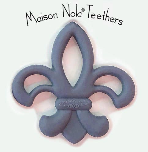 Maison Nola Baby - Wholesale Teether (Not Clip-On) - Baby - FleurDeLis Louisiana Silicone Baby Teether8