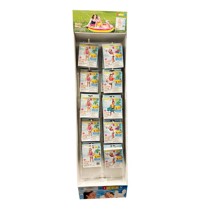 Intext Swim Ring 144ct Floor Display for wholesale by ASK Wholesale