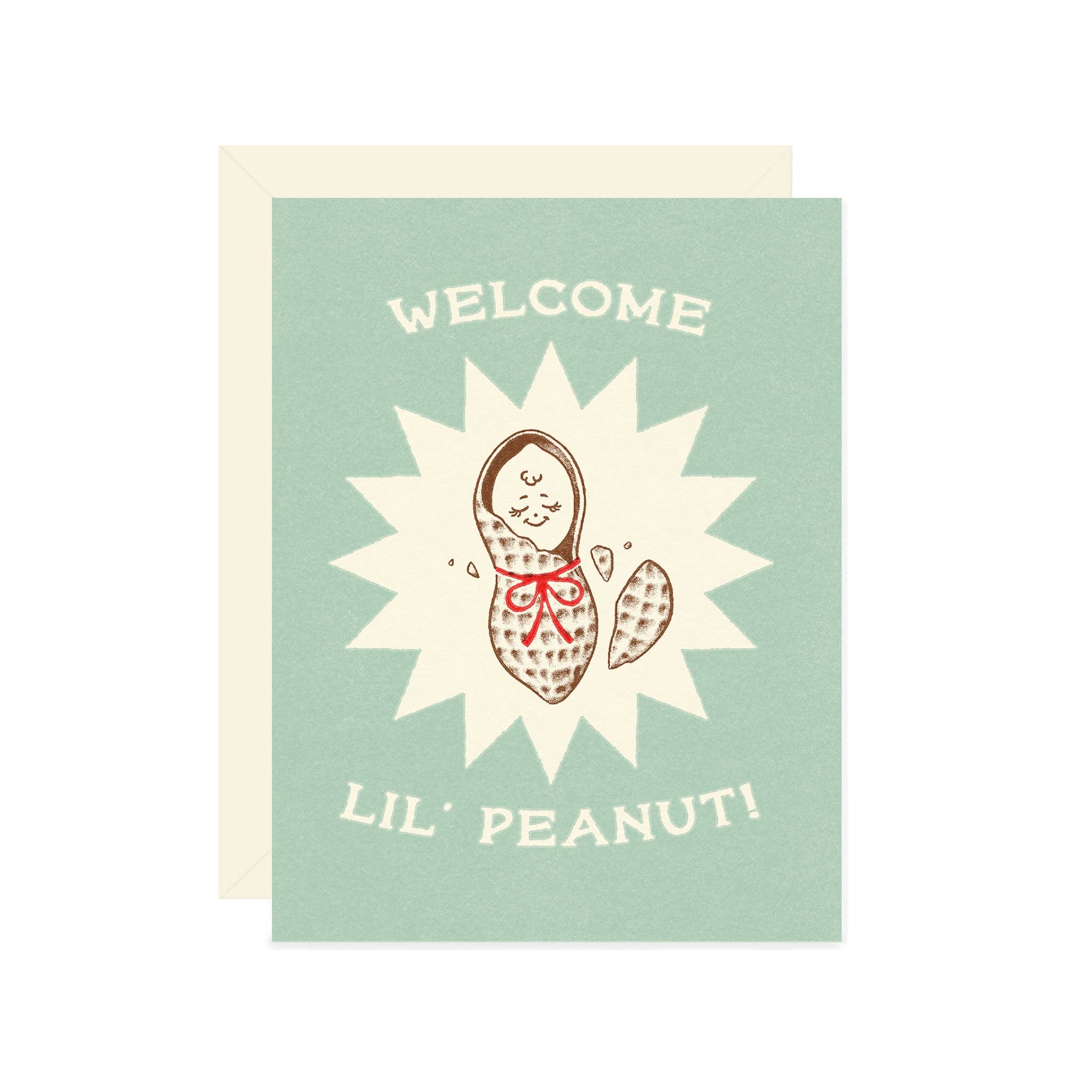 Wallflower Paper & Party - Wholesale Baby Card - Lil’ Peanut Baby Card