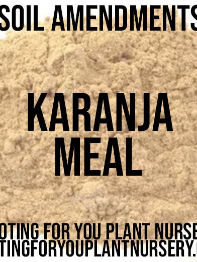 Karanja Cake Karanja Meal Soil Amendment Resealable Bags for wholesale by Rooting For You Plant Nursery