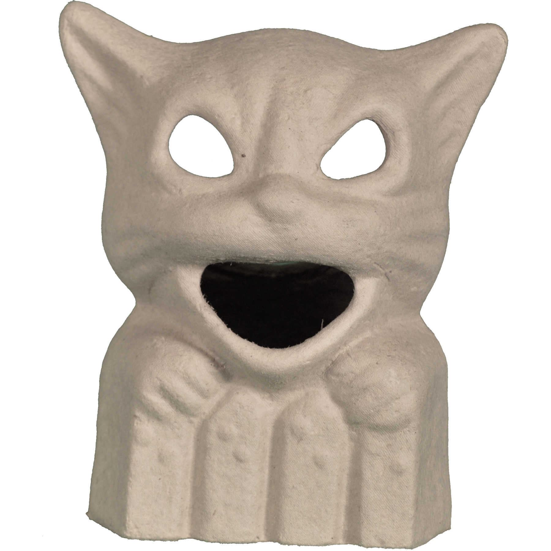 Bare Naked Crafts - Vente Kit de bricolage - Cat on a Fence, papier mâché prêt à finir0