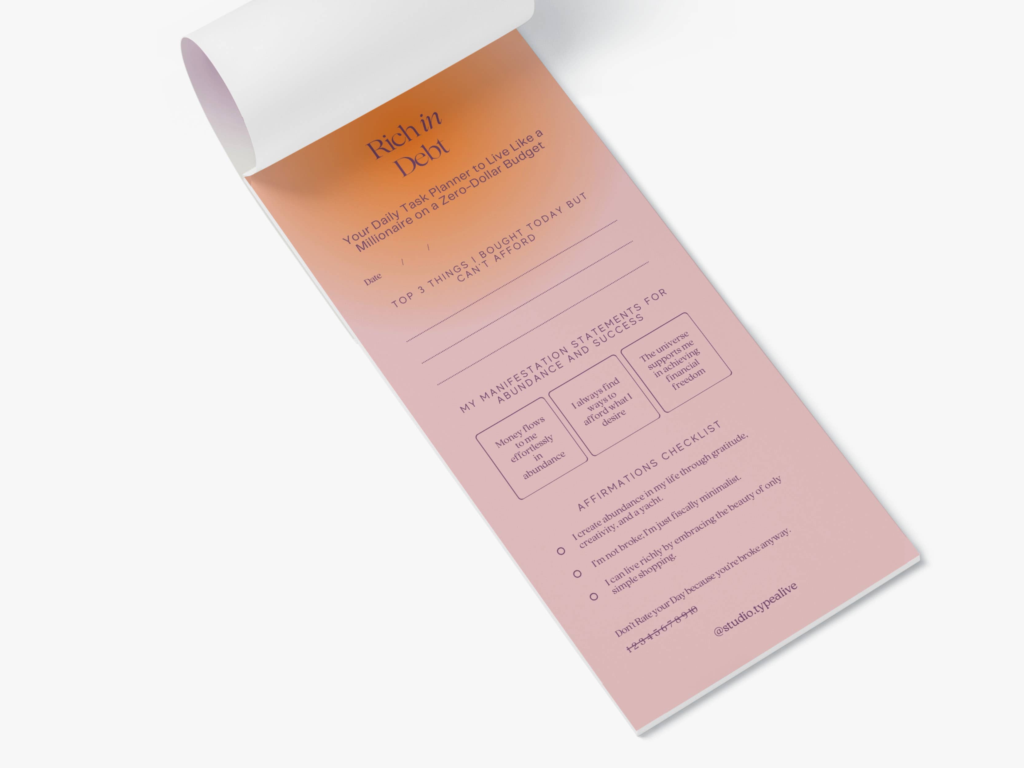 typealive - Wholesale Notepad - Notepad "narrow" / Rich4