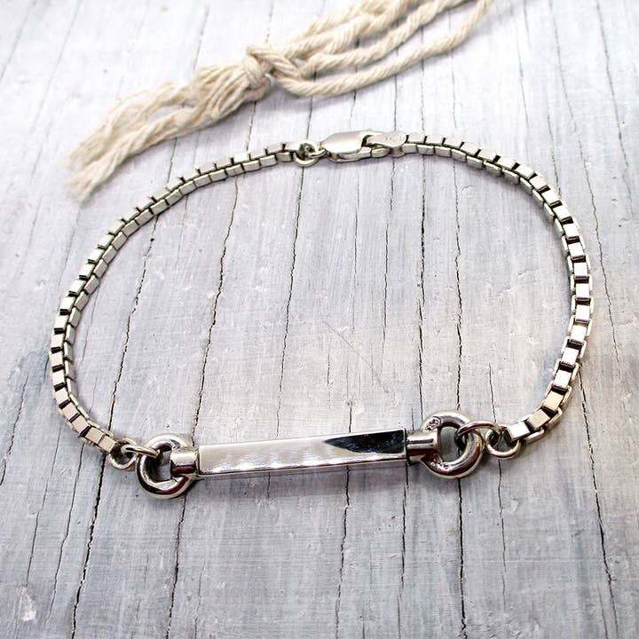 Luxe Design Jewellery - Wholesale Charm/Dangle Bracelet - Men's Squared Urn Bracelet for Cremation Ashes