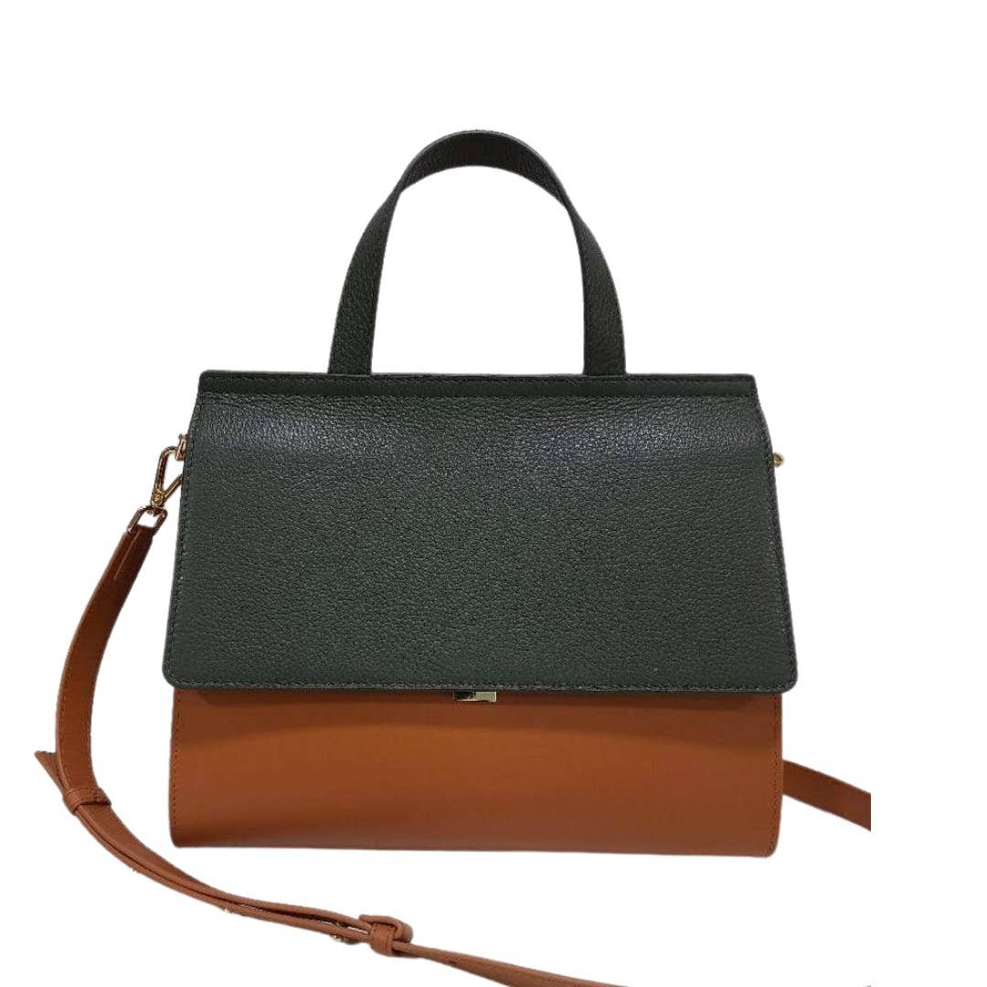 M84U - Wholesale Top Handle Bag - Women's - New! Mrs. Maisel 2021 cognac-green2