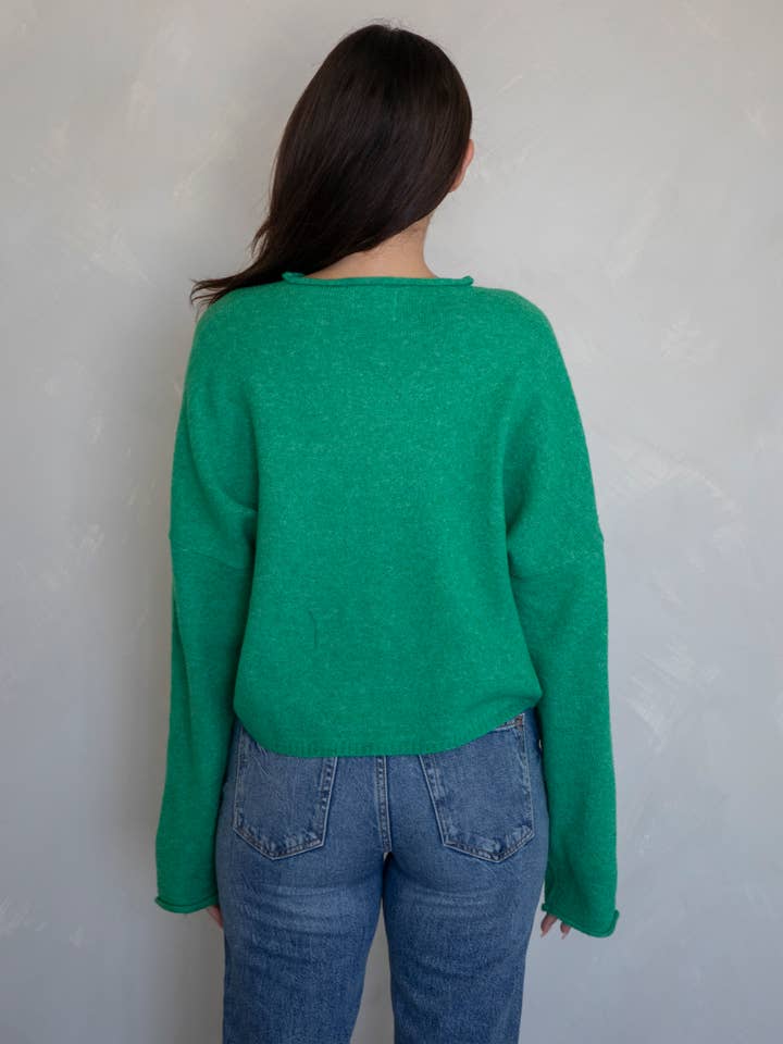 Kelly Green Piper Cardigan for wholesale on Faire
