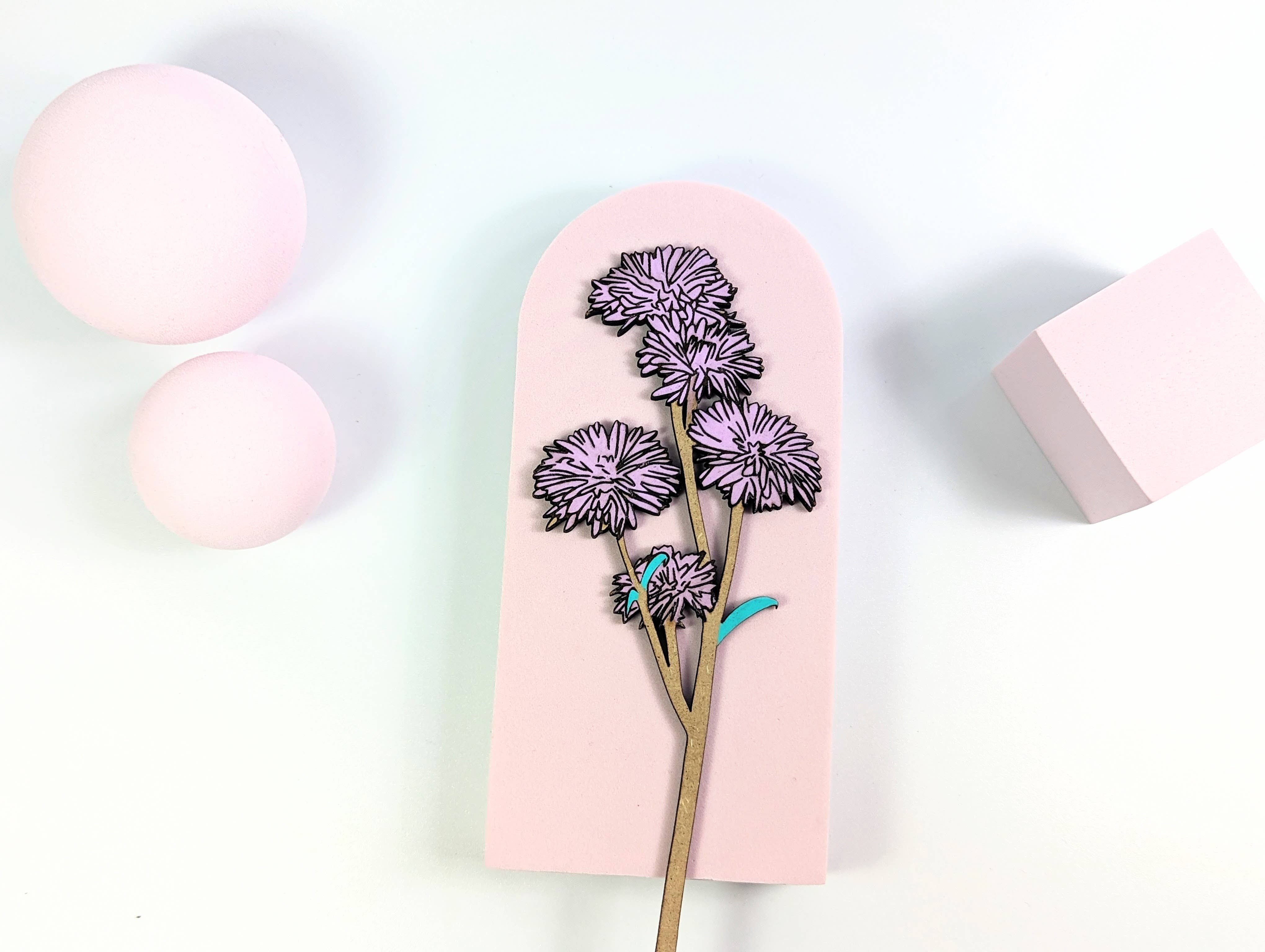 Chikai Shop – wholesale Artificial flowers – Hand-painted wooden flowers for home decor20