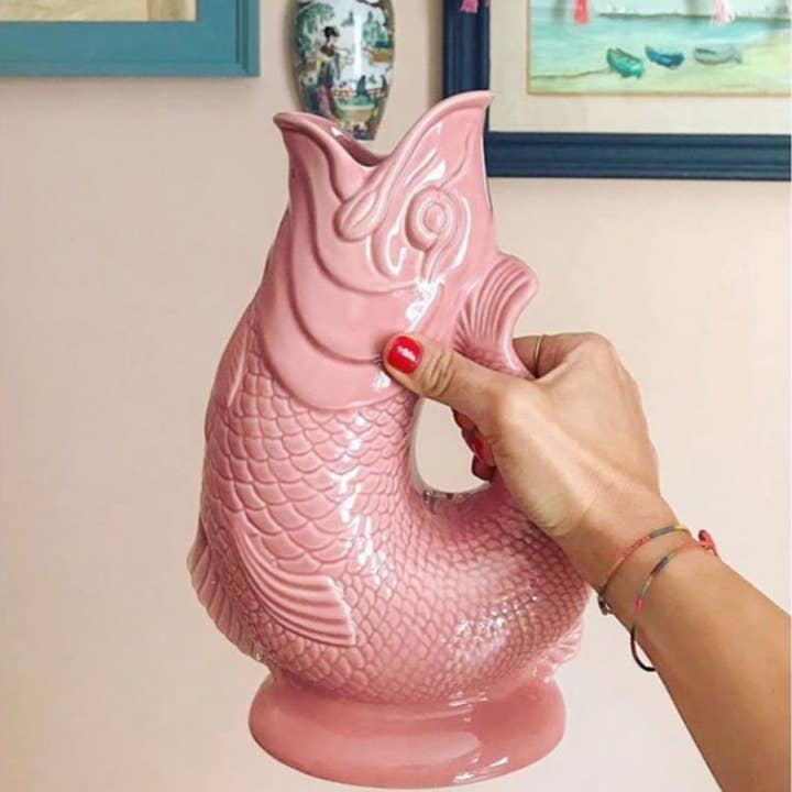 Gluggle Jug / The Gluggle Jug Factory - Wholesale Jug - Pink Original Gluggle Jug pitcher vase3