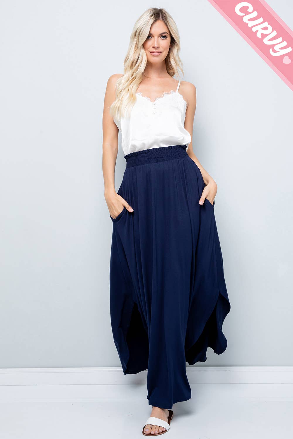 Sweet Lovely by Jen - Wholesale Skirt - Women's - PLUS SIZE KNIT JERSEY MAXI SKIRT18