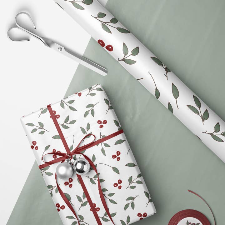 Winterberry Wrapping Paper for wholesale by Winterberry Paper Co.