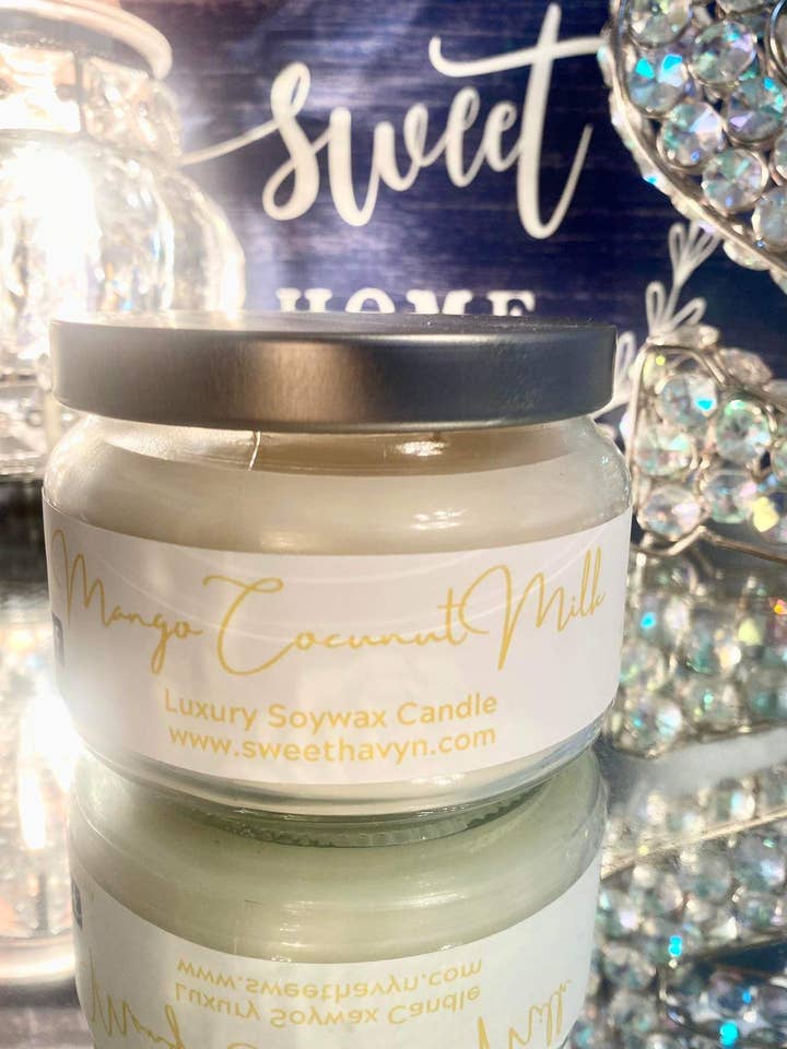 Mango Cocunut Milk Apothecary candle for wholesale by Sweet Havyn