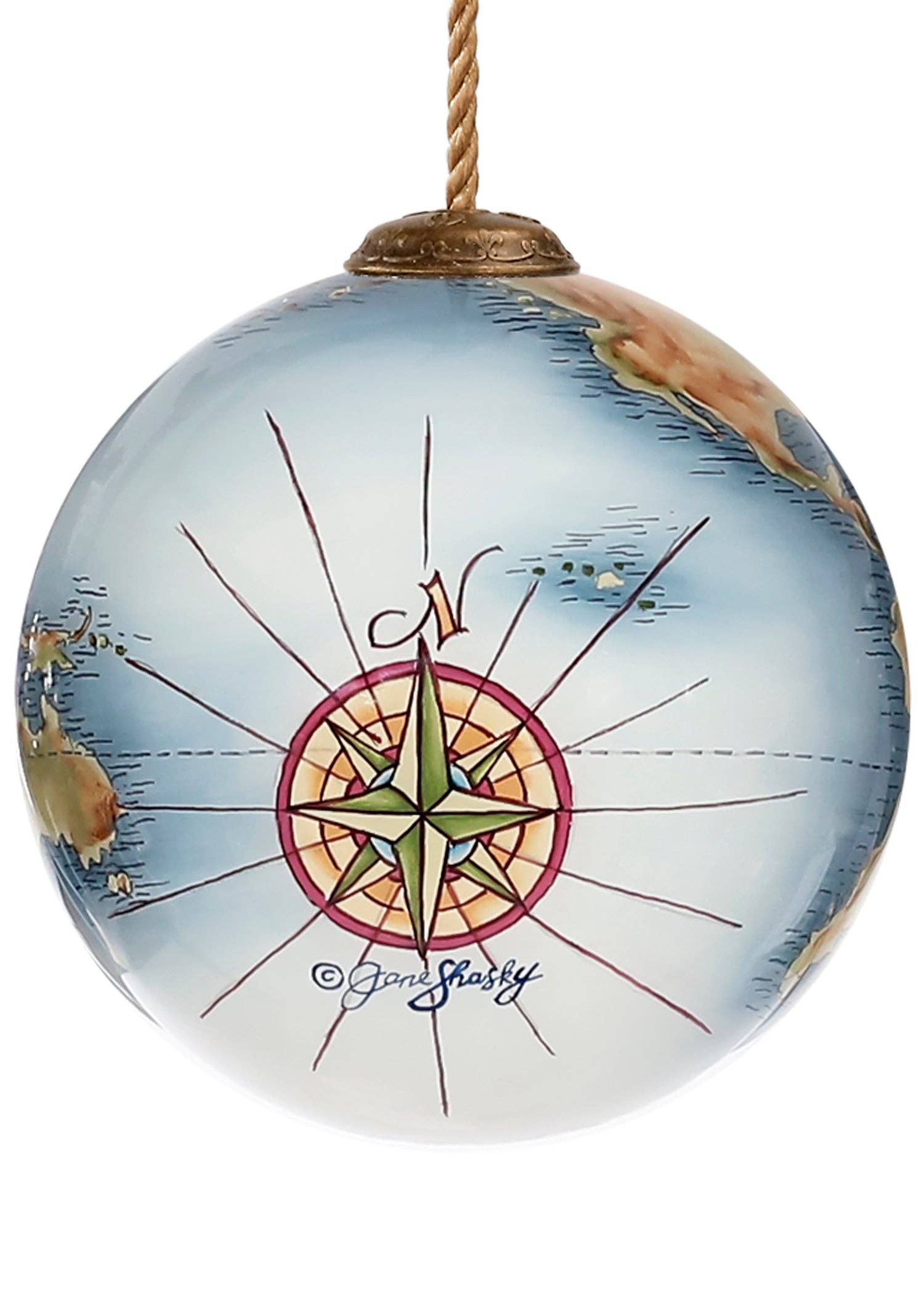 Inner Beauty Gifts – wholesale Ornament – Come Away with Me Globe Glass Ornament1