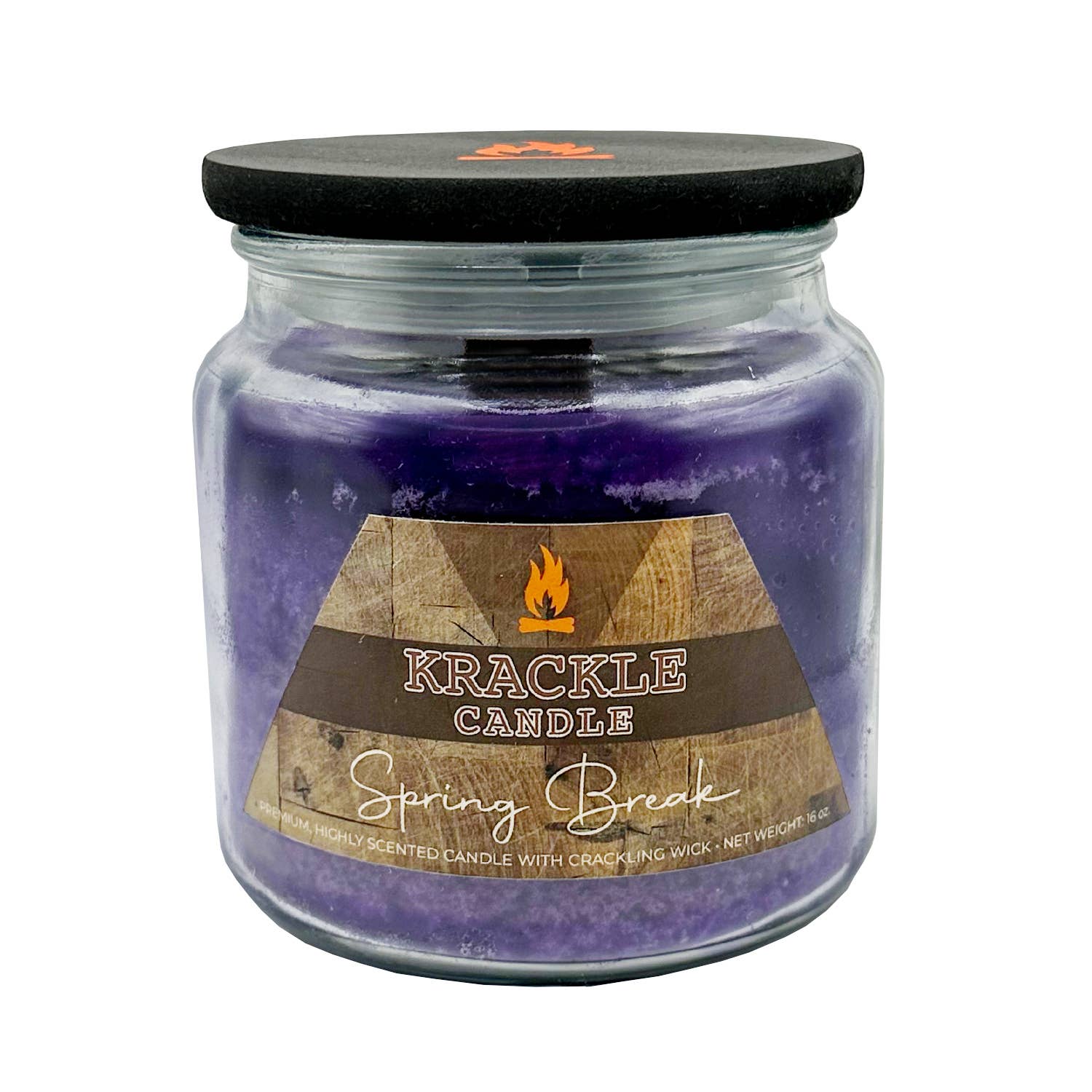 Krackle Candle - Wholesale Jar/Filled Candle - Spring Break Krackle Candle - 16 oz