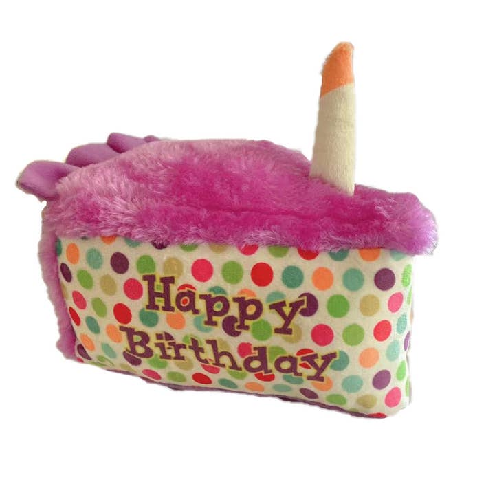 PETLOU, INC. - Wholesale Pet Plush Toy - Dog - 6" Birthday Cake