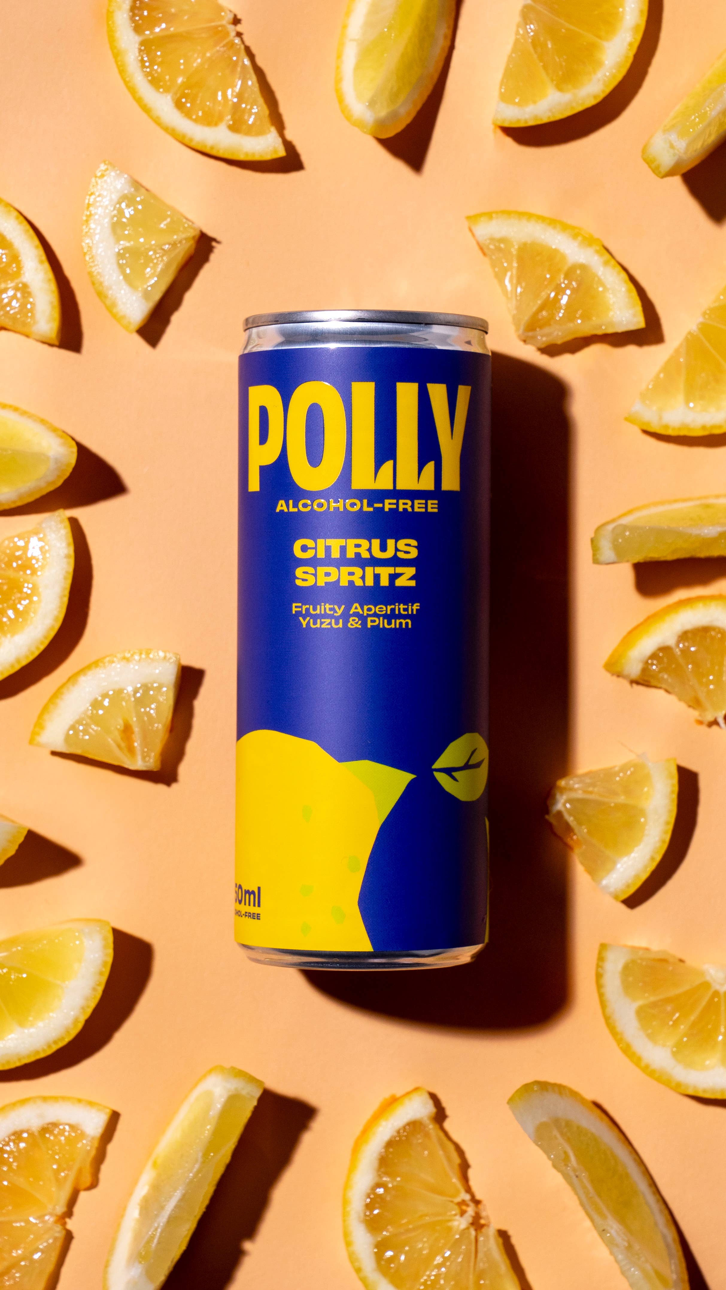 POLLY - Wholesale Non-Alcoholic Aperitif/Mocktail - POLLY Citrus Spritz non-alcoholic 24x250ml incl. €0.25 deposit