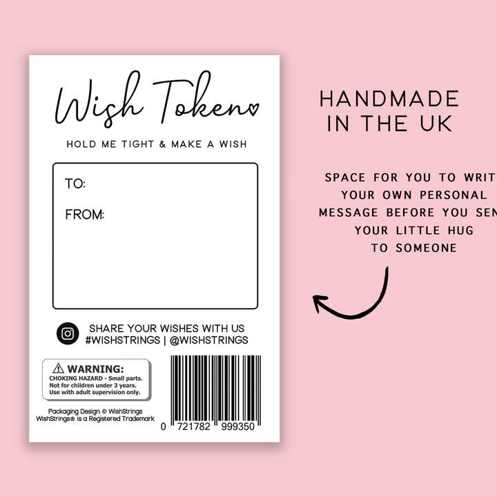 WishStrings - Wholesale Keepsake Coin/Token - CHRISTMAS HUG - LIMITED EDITION- Oak Pocket Hug Token (J256)1