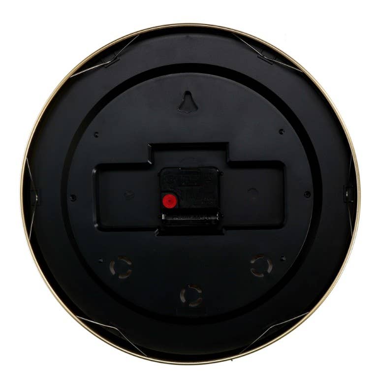 Sable Black Branch Aluminum Round Clock CM Ø31.6h4.9 for wholesale on Faire1