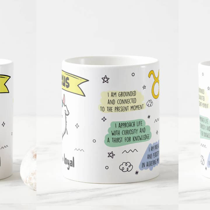 Desi design and chai - Wholesale Coffee Mug - Full wrap Zodiac Mugs | Self Love | Affirmation mugs | 11 oz10