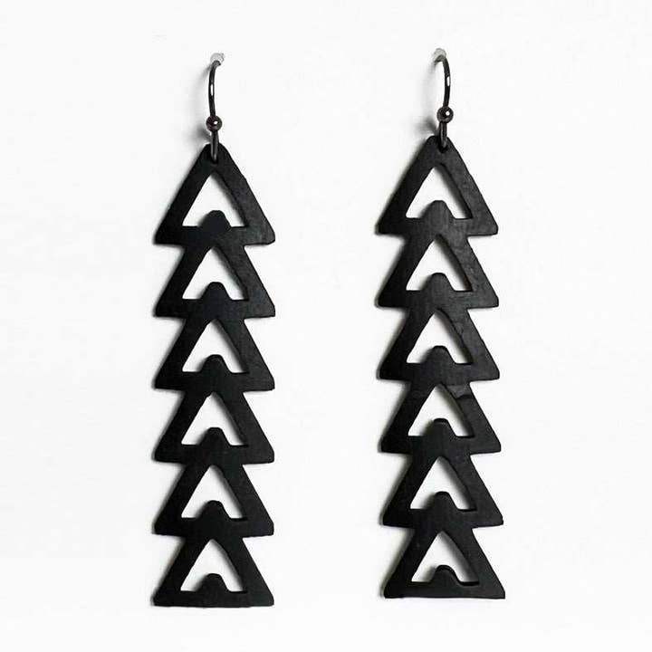 Momentum Bicycle Tube Earrings for wholesale by Kaden & Kai